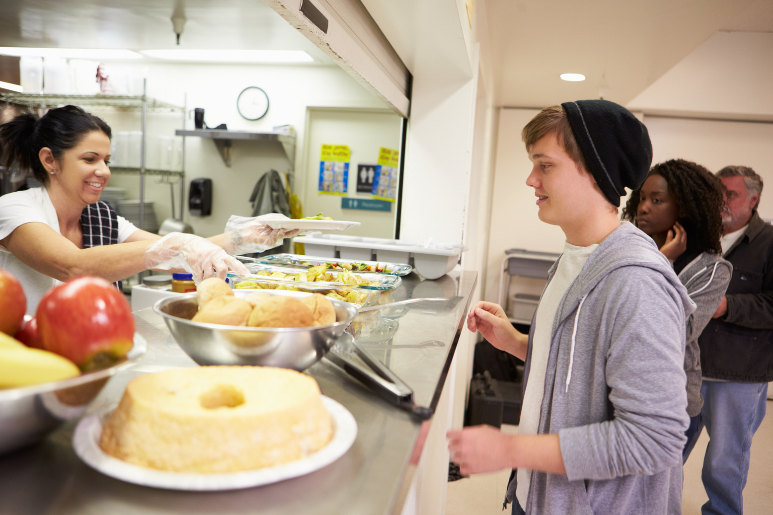 Food in Homeless Shelter